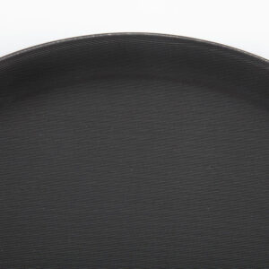 Olympia Kristallon rutschfestes Tablett aus Polypropylen rund schwarz 356mm