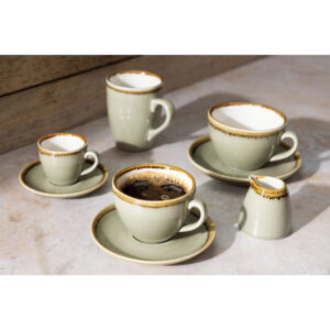 Olympia Kiln Kaffeebecher Moos 34cl (6 Stück)