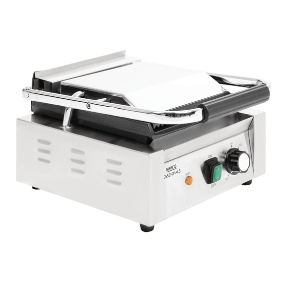 Nisbets Essentials Kontaktgrill gerillte obere Platte