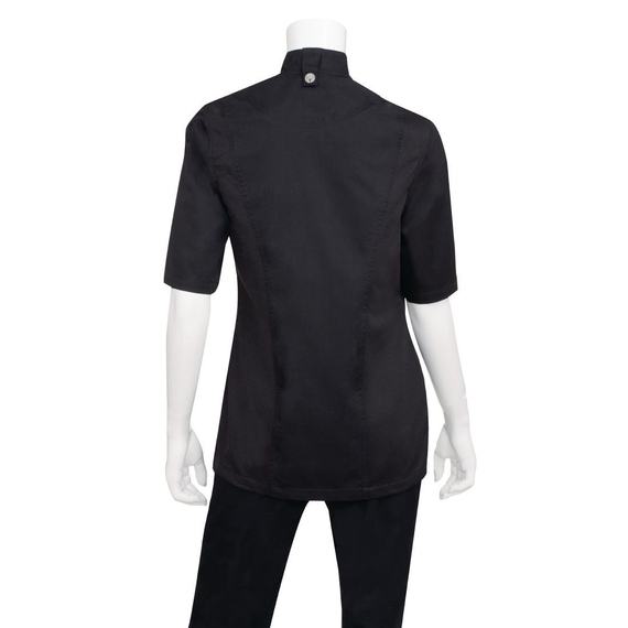 Chef Works Damen Springfield Zip Chefs Jacke Schwarz S