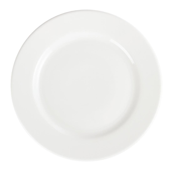 Olympia Whiteware Teller mit breitem Rand 31cm (6 Stück)
