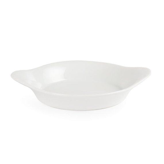 Olympia Whiteware runde Gratinschalen weiß 15,6 x 12,6cm (6 Stück)