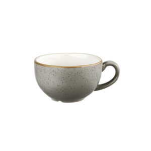 Churchill Stonecast Cappuccinotasse, Pfefferkorngrau, 12 oz (12 Stück)