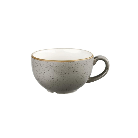 Churchill Stonecast Cappuccinotasse, Pfefferkorngrau, 12 oz (12 Stück)