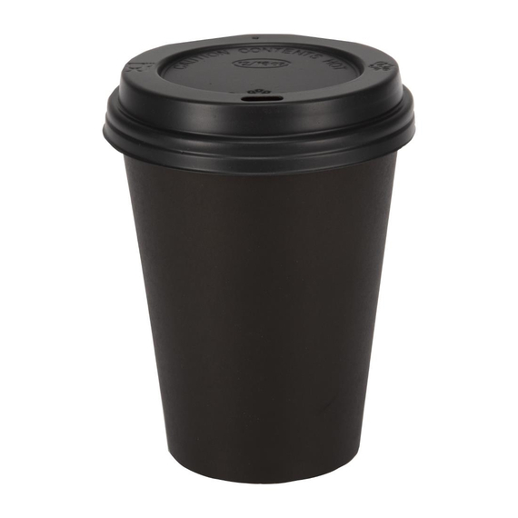 Fiesta Recyclable Coffee To Go Becher 340ml schwarz x1000 (1000 Stück)