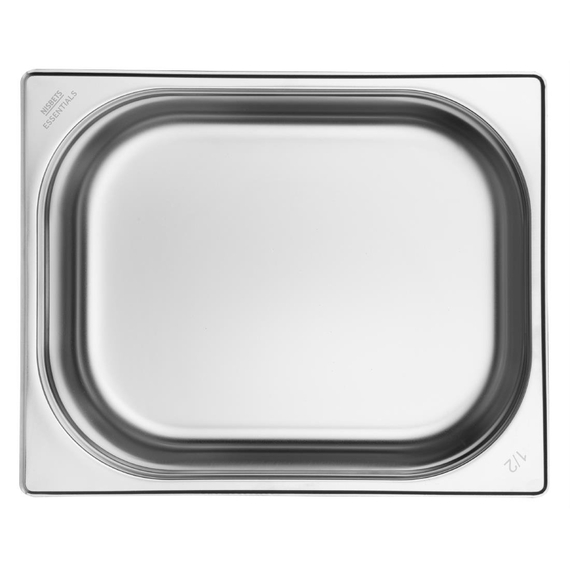 Nisbets Essentials Edelstahl 1/2 Gastronormbehälter 65mm (3 Stück)