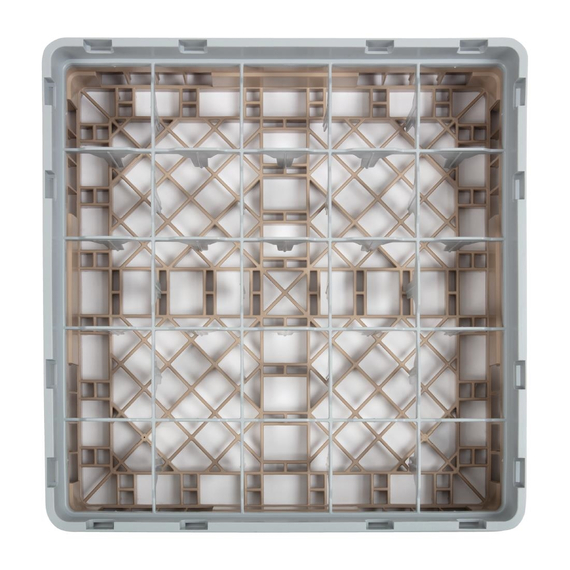 Cambro Gläserspülkorb beige mit 25 Fächern max Glashöhe 9,2cm