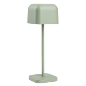 Olympia Lucca Tischlampe Quadratkuppel Salbei 200mm