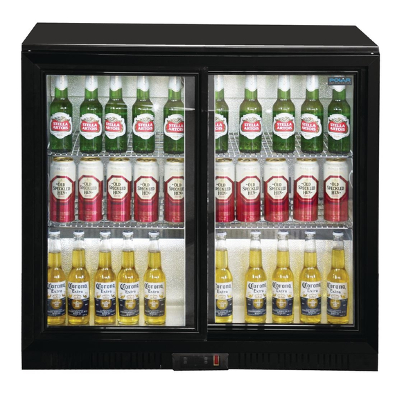 Polar Serie G Barkühlschrank mit 2 Schiebetüren 208L