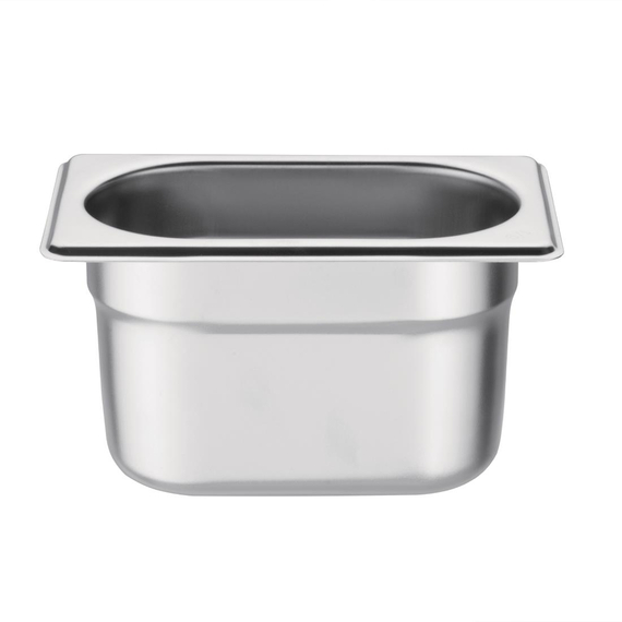 Vogue GN-Behälter Edelstahl 10cm GN1/9