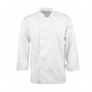 Chef Works Calgary Langarm Cool Vent Unisex Chefs Jacke Weiß 2XL