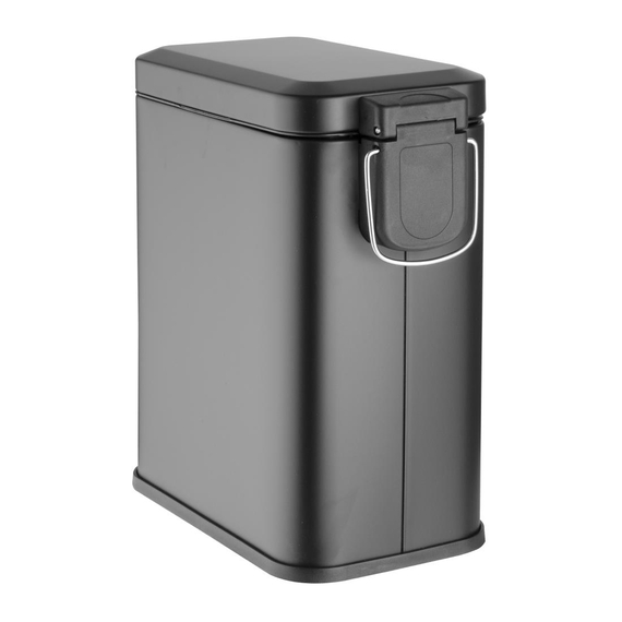 Jantex Schmaler Waschraum Mülleimer Schwarz 5Ltr