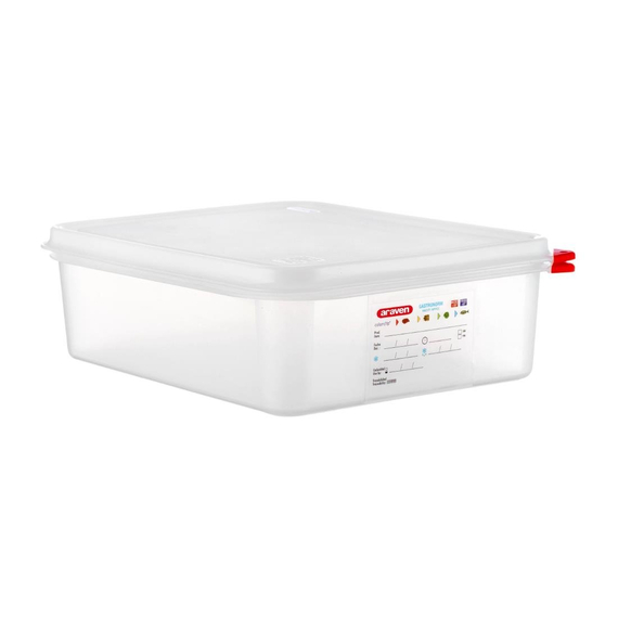 Araven GN1/2 Vorratsbehälter 6,5L (4 Stück)