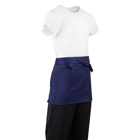 Whites kurze Bistroschürze marineblau