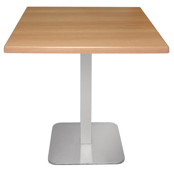 Bolero quadratischer Tischfuß Edelstahl 68cm hoch