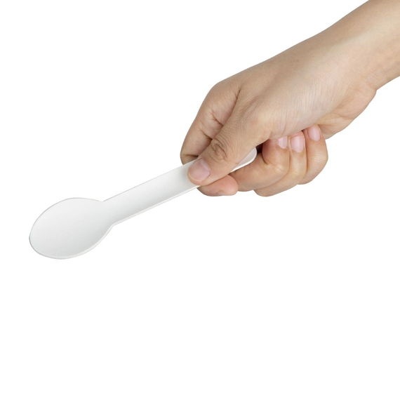 Fiesta kompostierbare Papierteelöffel 132mm (100 Stück)