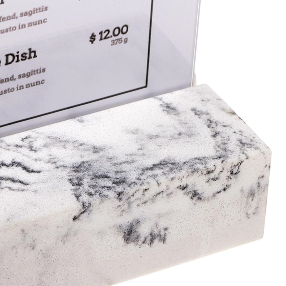 Europel Schilderhalter A5 Polystone weiß