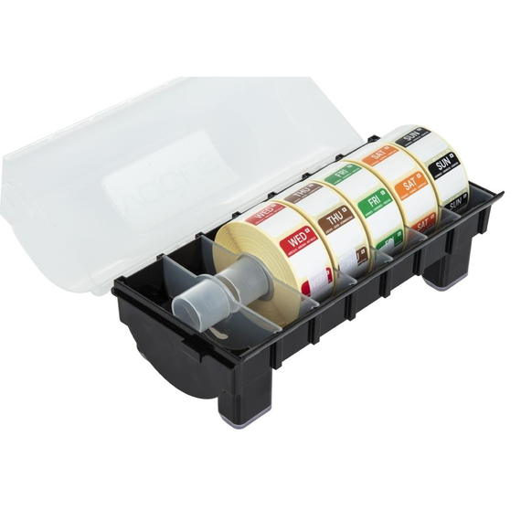 Hygiplas Etikettenset 2,5cm mit Spender