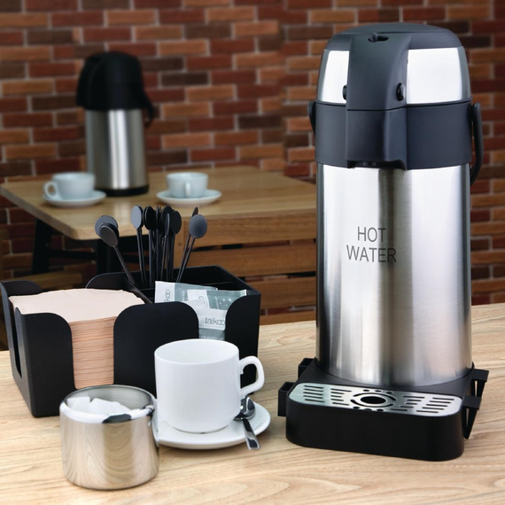 Olympia isolierte Pumpkanne 3L HOT WATER
