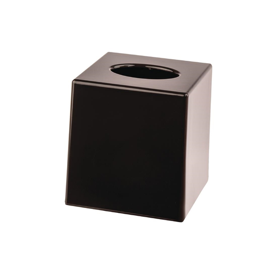 Taschentuchbox Kubus schwarz