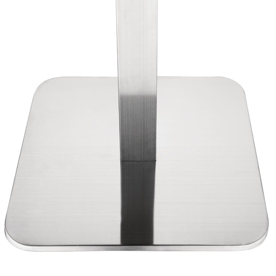 Bolero quadratischer Tischfuß Edelstahl 68cm hoch