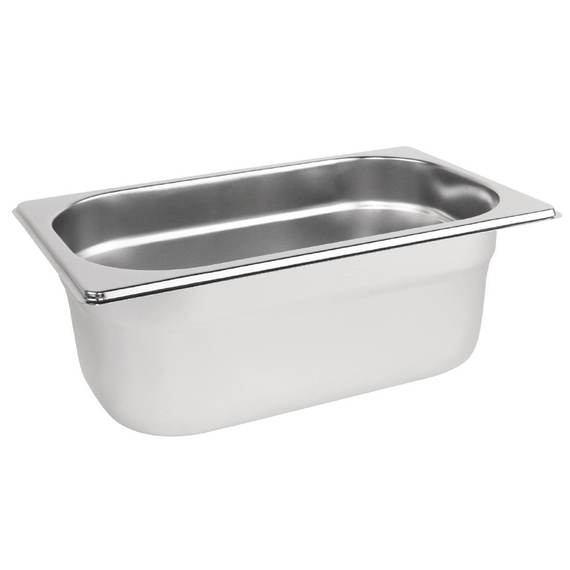 Vogue GN-Behälter Edelstahl 10cm GN1/4