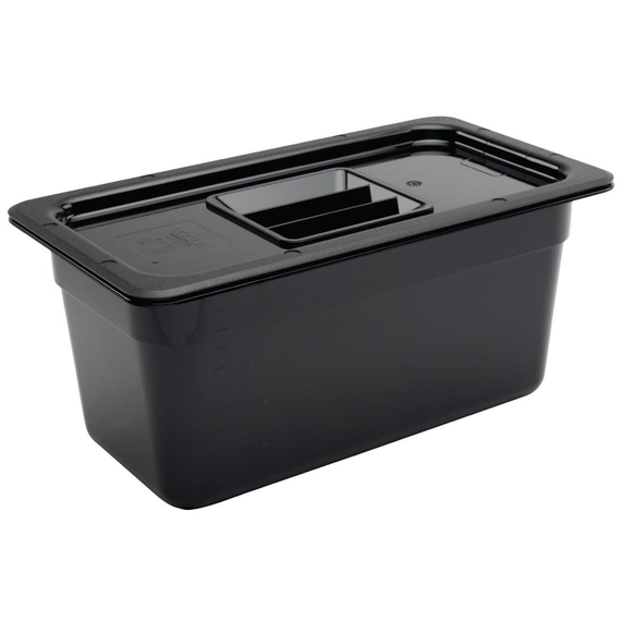 Vogue GN-Behälter GN1/3 schwarz 150mm