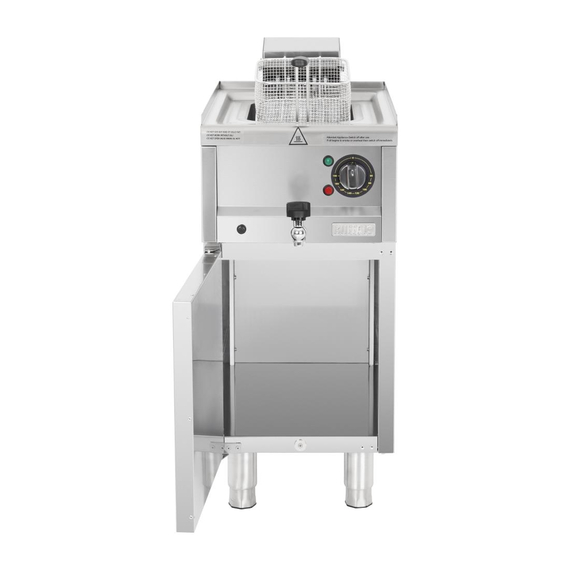 Buffalo 600 Serie Freistehende Einzelbecken Elektrische Fritteuse 8Ltr