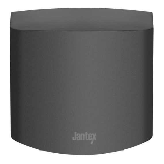 Jantex Edelstahl Handtrockner Schwarz