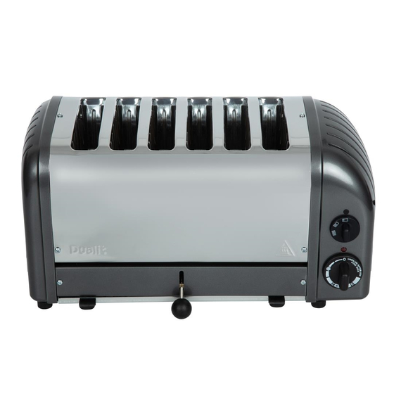Dualit Toaster 60156 grau 6 Schlitze