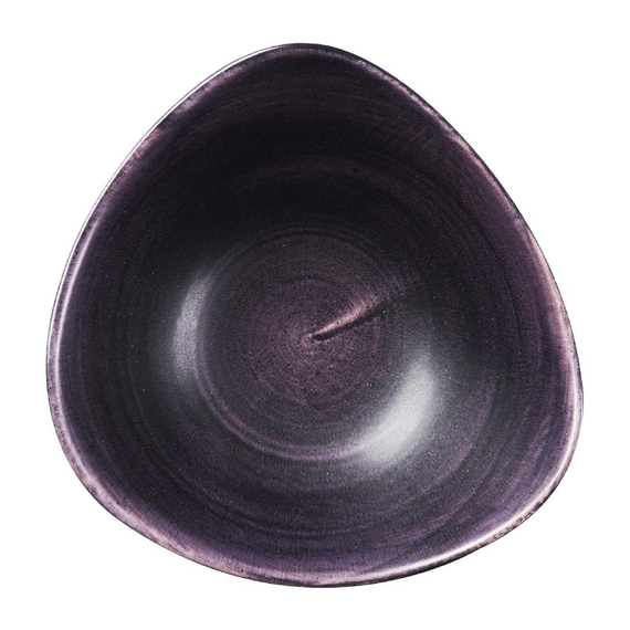 Churchill Stonecast Patina, dreieckige Schale, tiefviolett, 235 mm, (12 Stück)