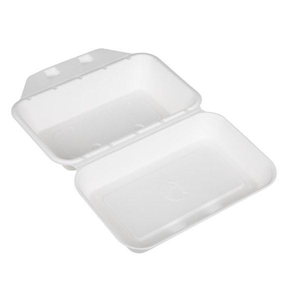 Fiesta Kompostierbare Bagasse Lebensmittelbehälter 9x6" (200 Stück)