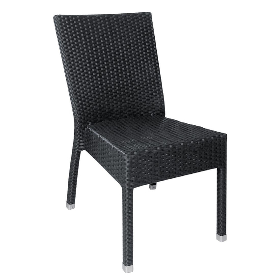 Bolero Rattanstühle anthrazit (4 Stück)