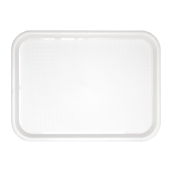 Olympia Kristallon Polypropylen Fast Food Tablett Weiß Klein 345mm