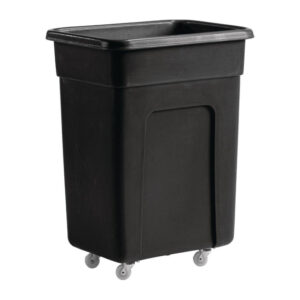 Kleiner Trolley aus schwarzem Polyethylen