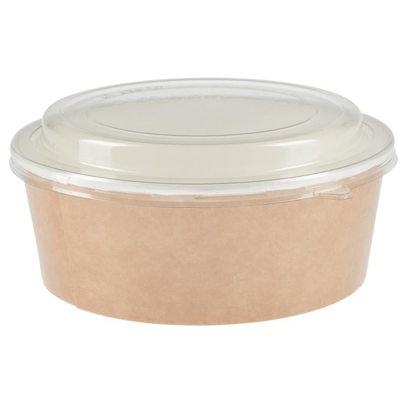 Colpac Recycelbare Einweg Salat Schalen mit Deckel Groß 1300ml ( 150er Pack) (150 Stück)