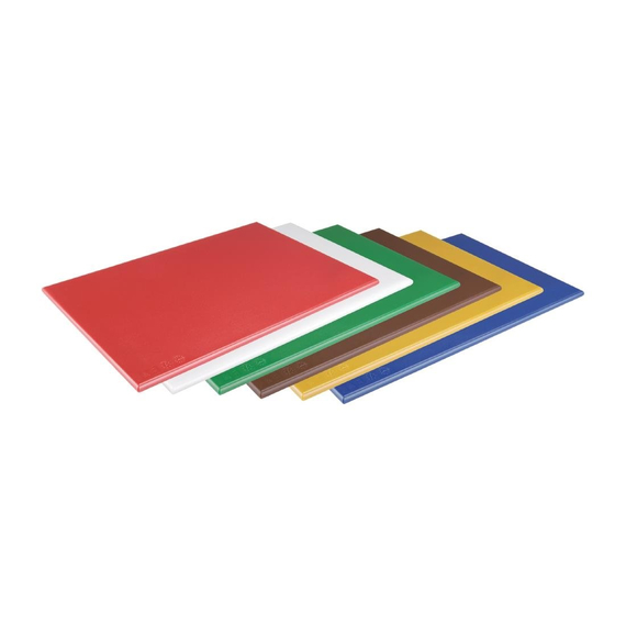 Hygiplas Weißes Schneidebrett, Hohe Dichte, Standard 450x300x12mm