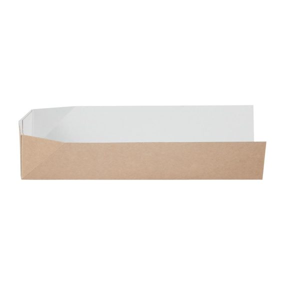 Kompostierbare Baguetteschachtel mit offener Seite 25cm (500 Stück)