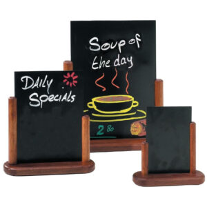 Securit Tischtafel Mahagoni A4