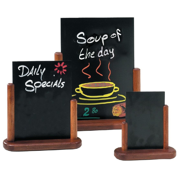 Securit Tischtafel Mahagoni A4
