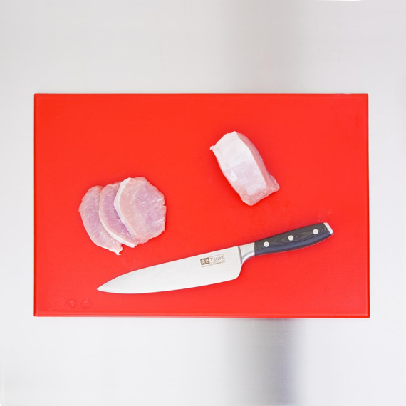 Hygiplas standard Schneidebrett mit hoher Dichte rot