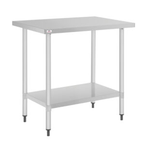 Nisbets Essentials Edelstahl Tisch 800 x 600mm