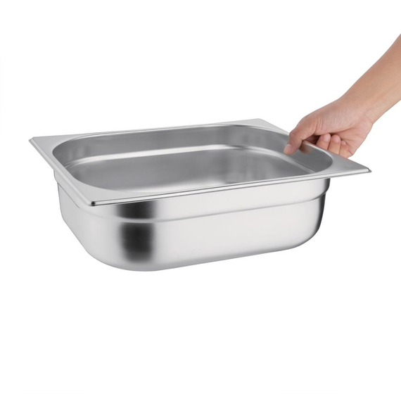 Vogue GN-Behälter Edelstahl 10cm GN1/2