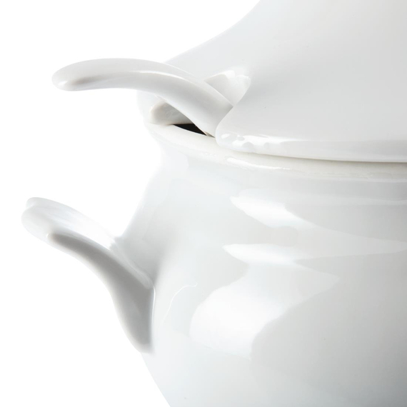 Olympia Whiteware Suppenterrine und Kelle 2,5L