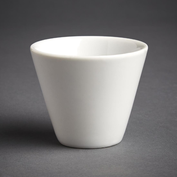 Olympia Whiteware konische Auflaufförmchen weiß 7cm (12 Stück)
