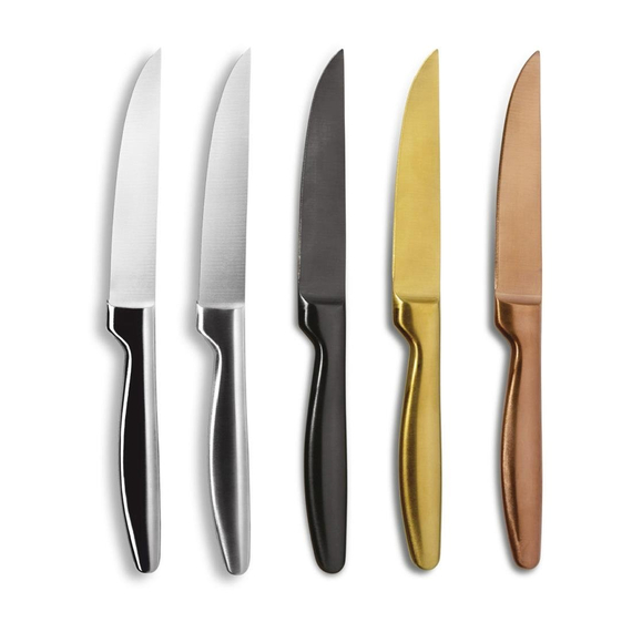 Comas Boj Satin Gunmetal Steakmesser (6 Stück)