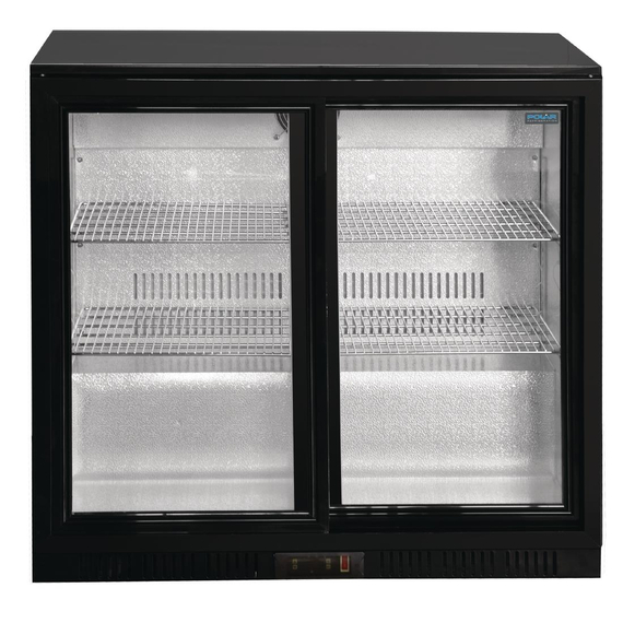 Polar Serie G Barkühlschrank mit 2 Schiebetüren 208L