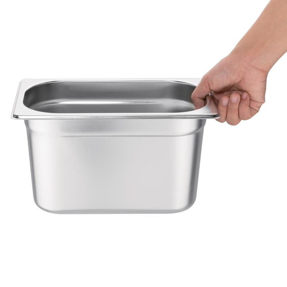 Vogue GN-Behälter Edelstahl 15cm GN1/4