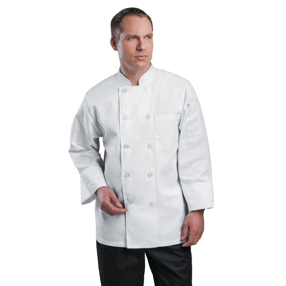 Chef Works Unisex Le Mans Chefs Jacke Weiß S