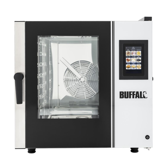 Buffalo Freistehender Smart Touchscreen Kombiöfen 7 x GN 1/1 mit Installationskit